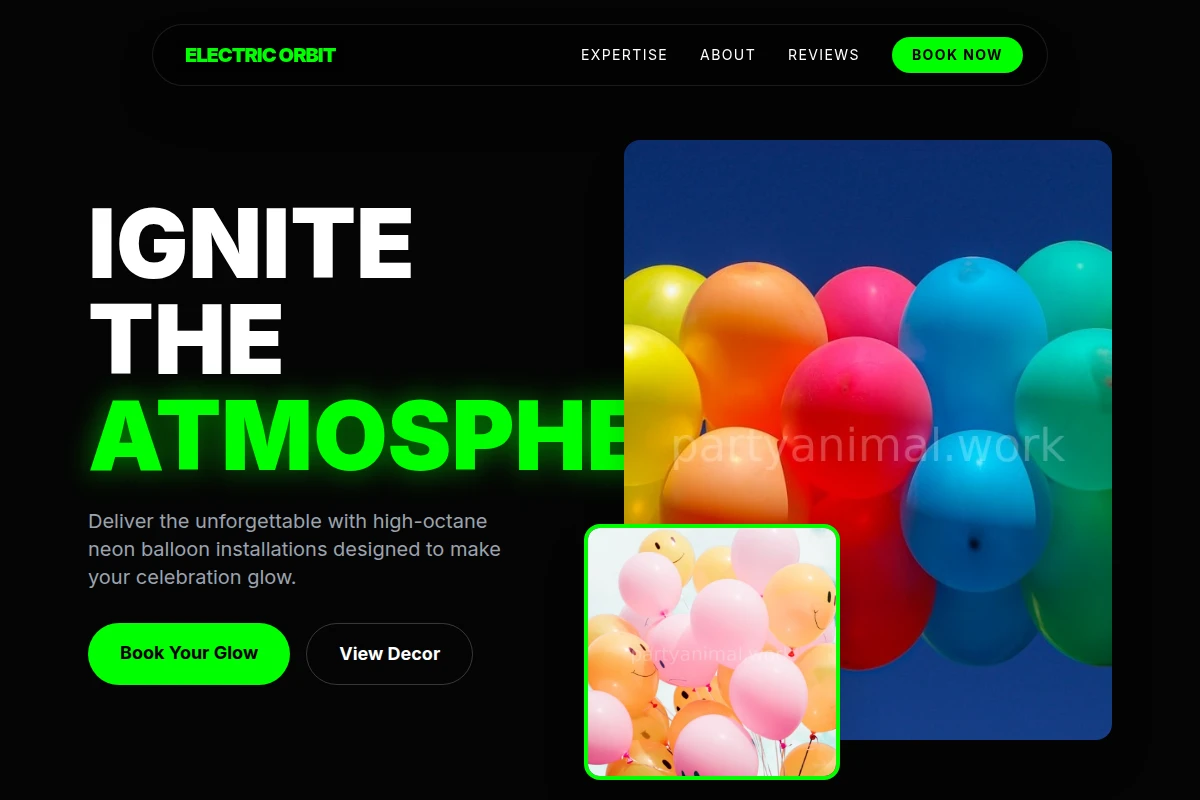 Neon Balloons